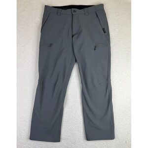 Beyond Clothing Pants Mens 38x32 Gray Regular Fit Softshell Cargo Stretch Lined